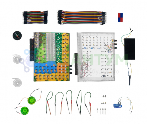 Игровой комплекс для изучения основ электричества, электроники и электротехники. Электроника для юных гениев. (аналог Электронного конструирования).